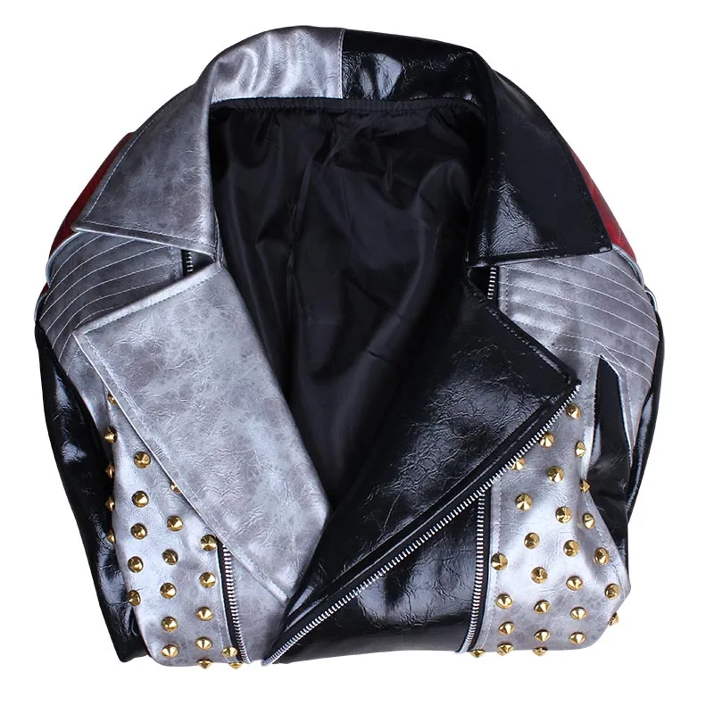 only coat Потомки 2 Косплей Карлоса косплей костюм кожаная куртка в стиле панк Индивидуальный размер вечерние топы - Цвет: only coat