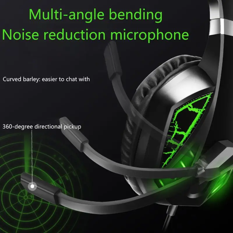 7100 Professional Gaming Headphones 3 5mm Wired Jack Stereo Headset For PUBG No Delay With Mic For Computer PS4 Earphone