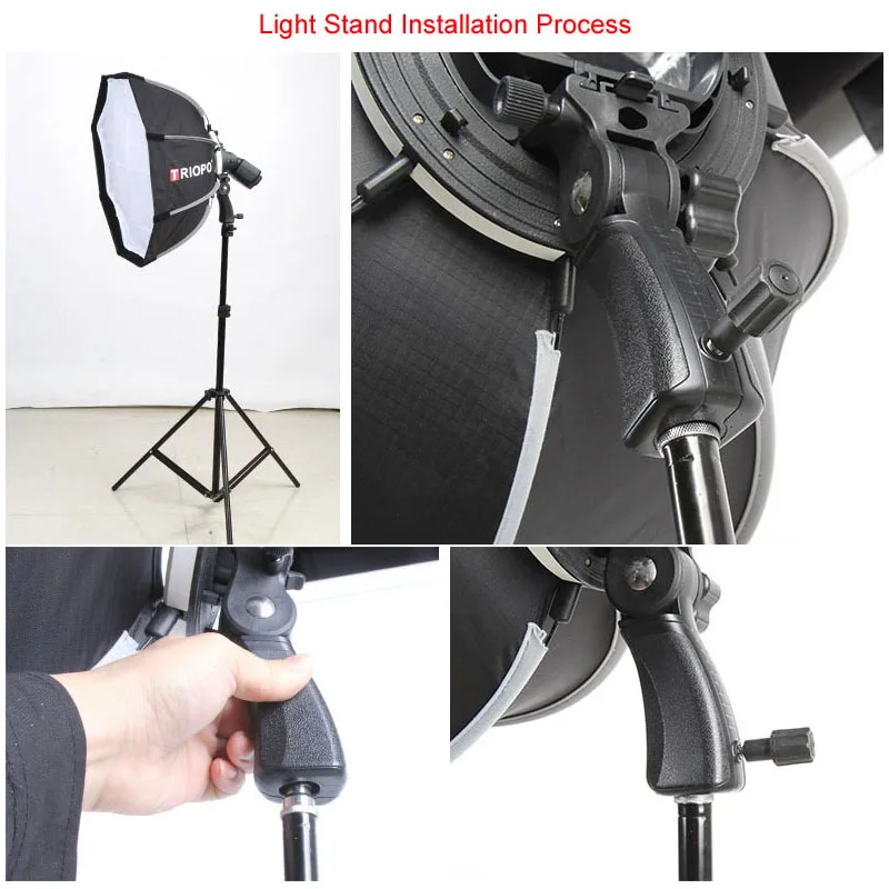  TRIOPO 65cm Portable Flash Outdoor Octagon Umbrella Softbox for Godox V860II AD200 Yongnuo YN560 IV
