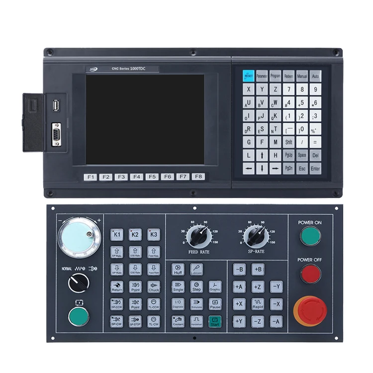 

Absolutly 2 axis cnc lathe controller 1000TDC-2+E panel+3kw servo motor and drive 2 set