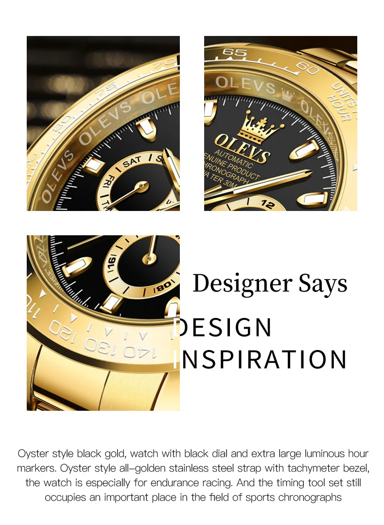 OLEVS 6638 Men’s Automatic Mechanical Watch description image 2