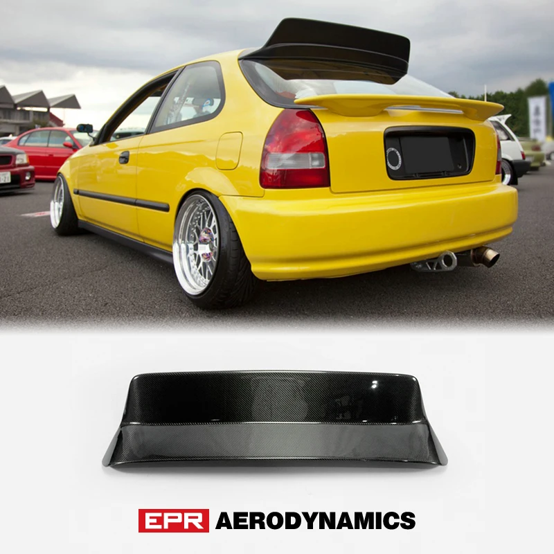 Carbon Fiber Osaka Jdm Type Rear Spoiler Glossy Fibre Auto Trunk Wing