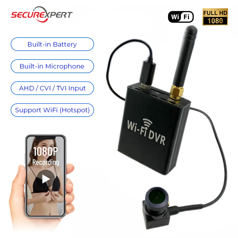 1080p Mini Wifi Dvr Camera Kits Video Surveillance Recorder Onvif Ahd