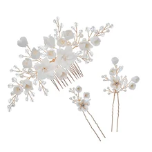 GibsonBridal, золотые, серебряные заколки для волос, свадебные аксессуары для волос, ювелирные изделия ручной работы, свадебный головной убор