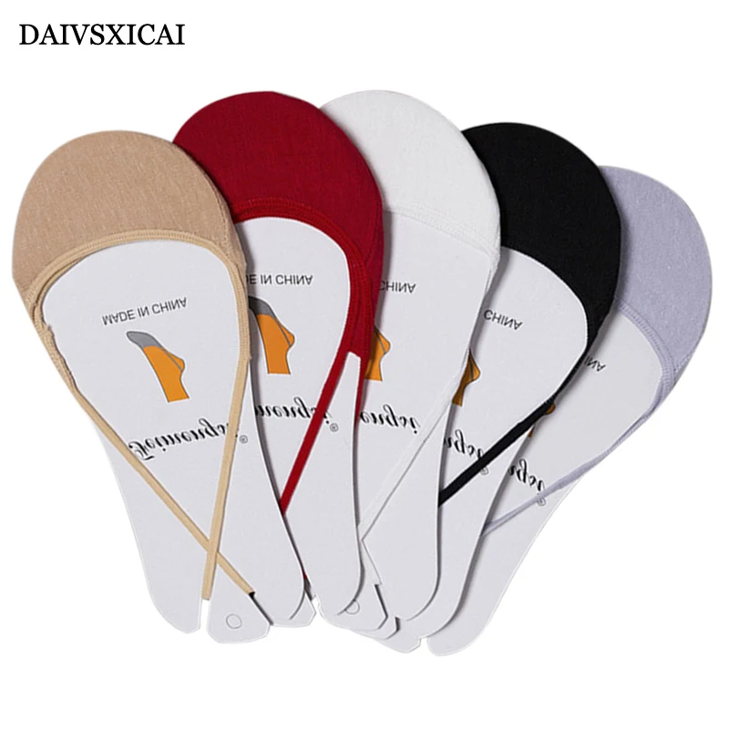 5 пара/лот = 10 шт., летние носки на полстопы, невидимые женские нескользящие короткие носки с закрытым носком, модные женские носки