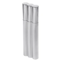 Портативный 304 нержавеющая сталь 3 сигары трубка/коробка изысканное зеркало полированный чехол для сигар