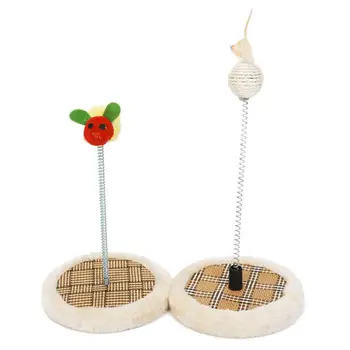 

Mini Cat Tree Scratch Board Toy for Pet Summer Disc Cat Teaser