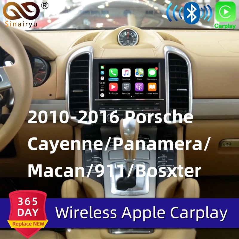 Sinairyu Wifi Wireless Apple CarPlay for Porsche Cayenne Macan 911 PCM3.1 Car play Adapter Android Auto Mirroring For Panamera