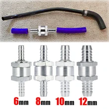 

One Way Check Valve Aluminium Alloy Fuel Water Vapor/air Vacuum 6/8/10/12MM For Automobile Ship Helicopter Motorcycle