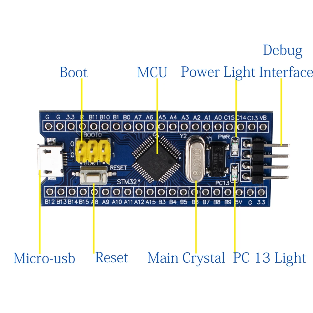 Модуль платы разработки системы STM32F103C8T6 STM32 для arduino CS32F103C8T6 1 шт.|Интегральные