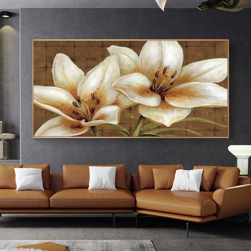 Colorful Flower Posters And Prints Abstract Oil Painting Printed On Canvas Wall Art Pictures For Living Room Sofa Home Decor