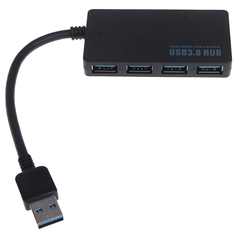 USB 3,0 4-Порты и разъёмы USB концентратор переходник разветвитель для портативного компьютера ПК супер Скорость USB Hub