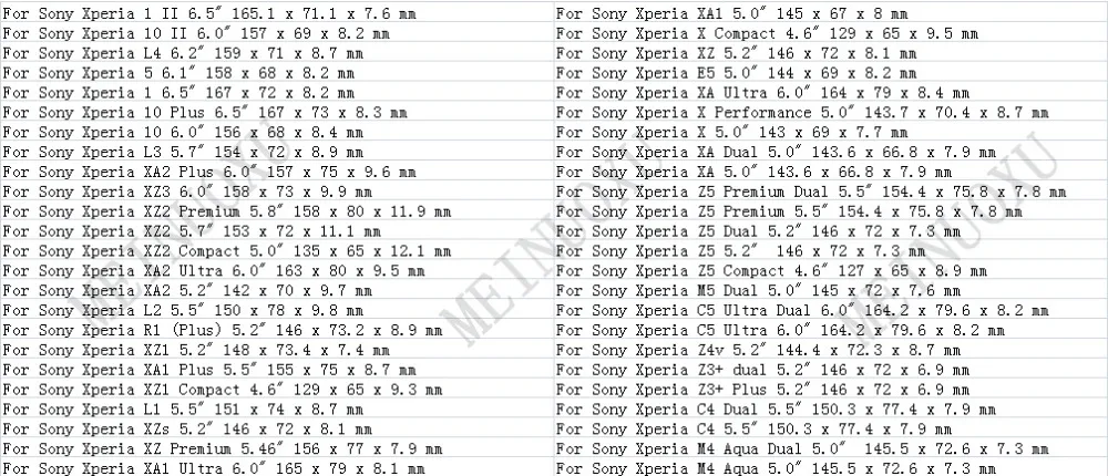 Universal Neoprene Pouch Bag Sleeve Case For Sony Xperia 1 II Xperia 10 ll Xperia L4 Xperia 5 Xperia 1 Xperia 10 Plus Xperia L3  (10)