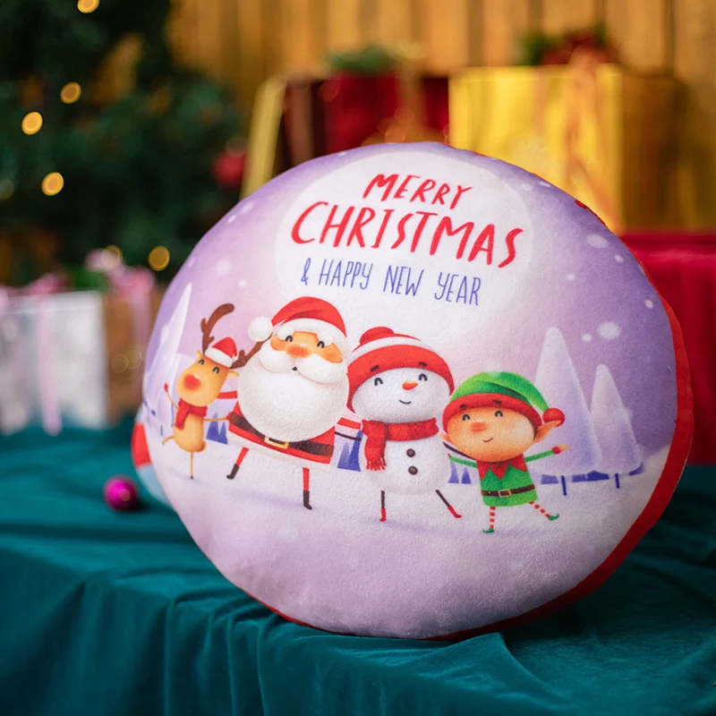 Millffy Новое поступление Peluche Рождественская плюшевая игрушка мягкая подушка рождественские подарки украшение дома - Цвет: As picture