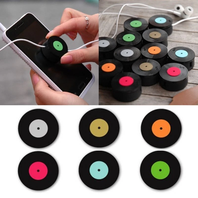 1 шт. устройство для сматывания кабеля органайзер наушников винтажное круглое