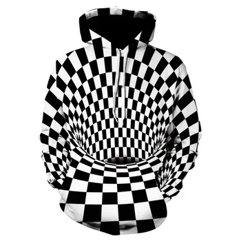 

brand hoodies men's 3D digital vortex print shirt long-sleeved streetwear hip hop hooded couple harajuku mens clothing