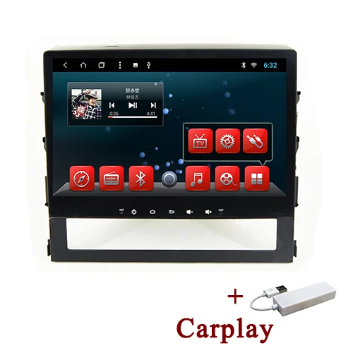YAZH 2 Din In-dash Android 9,0 Автомобильный мультимедийный радиоприемник для Toyota Land Cruiser с камерой заднего вида/SWC/Carplay/Mirror Link - Цвет: with carplay