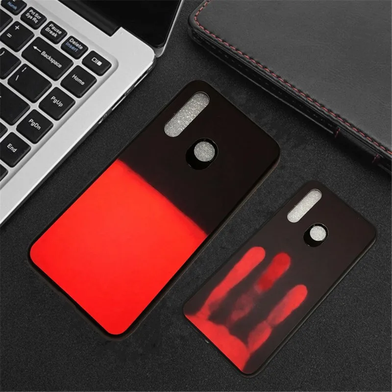 50 шт. термочувствительный цвет изменить волшебный PU чехол для Redmi 7 7A 6 6A Note 8 7 6 K20 Pro температурный тепловой датчик крышка