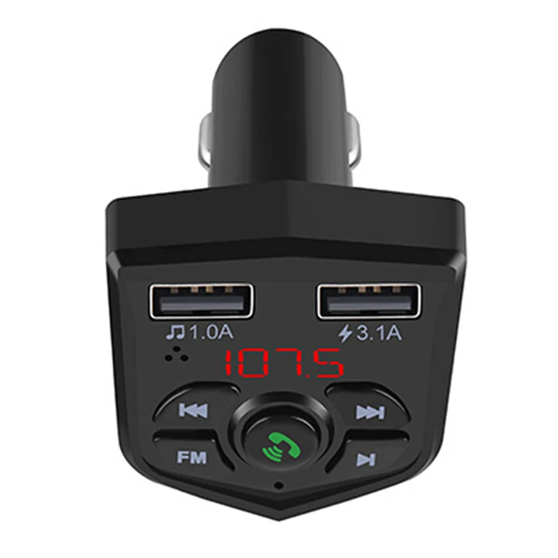 DC 12-24V Автомобильный bluetooth-комплект MP3-плеер fm-передатчик двойной USB 3.1A автомобильное зарядное устройство дисплей напряжения Micro SD TF воспроизведение музыки