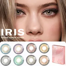 1 par de lentes multicoloridas lentes de contato contatos coloridos anuais lentes de contato de cor verde para olhos contatos 2021 recém chegados