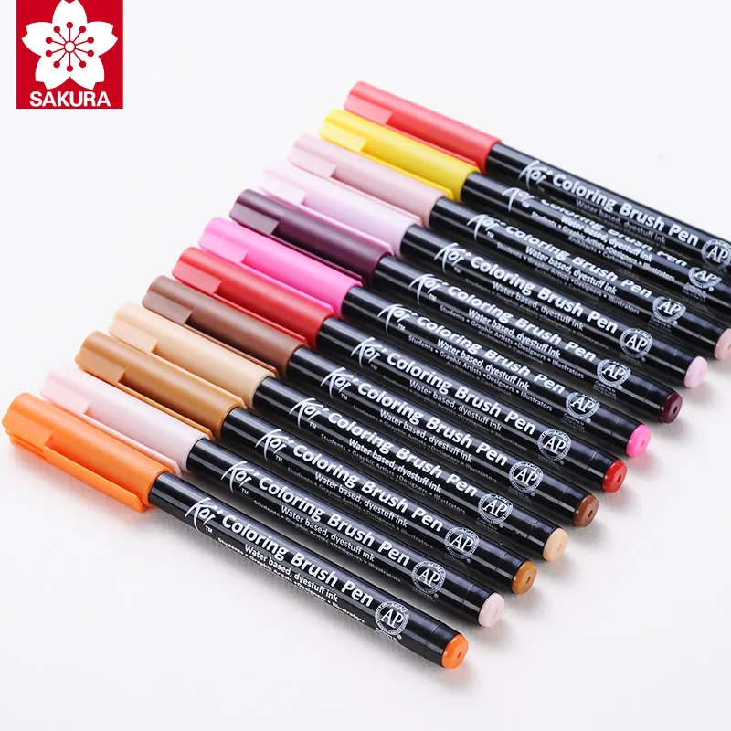Vorming Voorkeursbehandeling afgunst 1 Set Sakura Koi Coloring Brush Pen Flexible Brush Marker Water Color Pen  Painting Supplies XBR 6 Gray/12/24/48 Colors Suit|Colored Markers| -  AliExpress