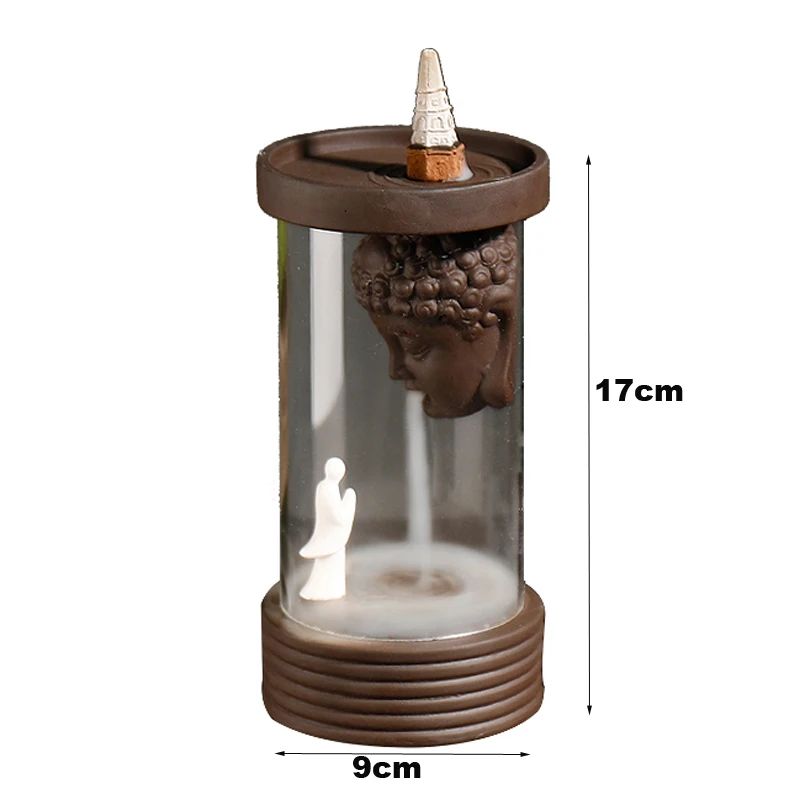 20 шт. благовония шишки Будда монах обратного потока благовония горелка ветрозащитный держатель благовоний кадило-ароматерапия диффузор креативный орнамент