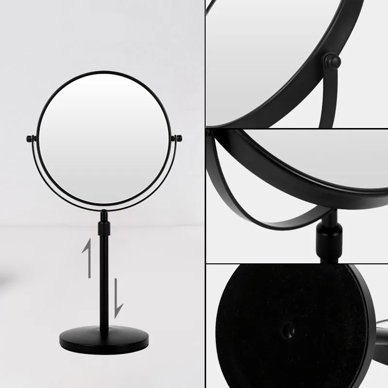 Double Sided Vanity Makeup Mirror, Tabletop Cosmetic Mirror, Holder Height Adjustment 7/8Inch, 1X/3X Magnification 5