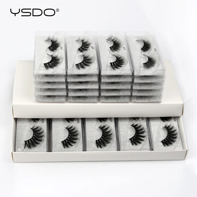 Eyelash Wholesale 10/20/30/40/50/100 Pairs Faux 3D Mink Lashes Makeup Fluffy Thick False Eyelashes In Bulk Cilios Natural Lashes Eyelash Wholesale 10/20/30/40/50/100 Pairs Faux 3D Mink Lashes Makeup Fluffy Thick False Eyelashes In Bulk Cilios Natural Lashes