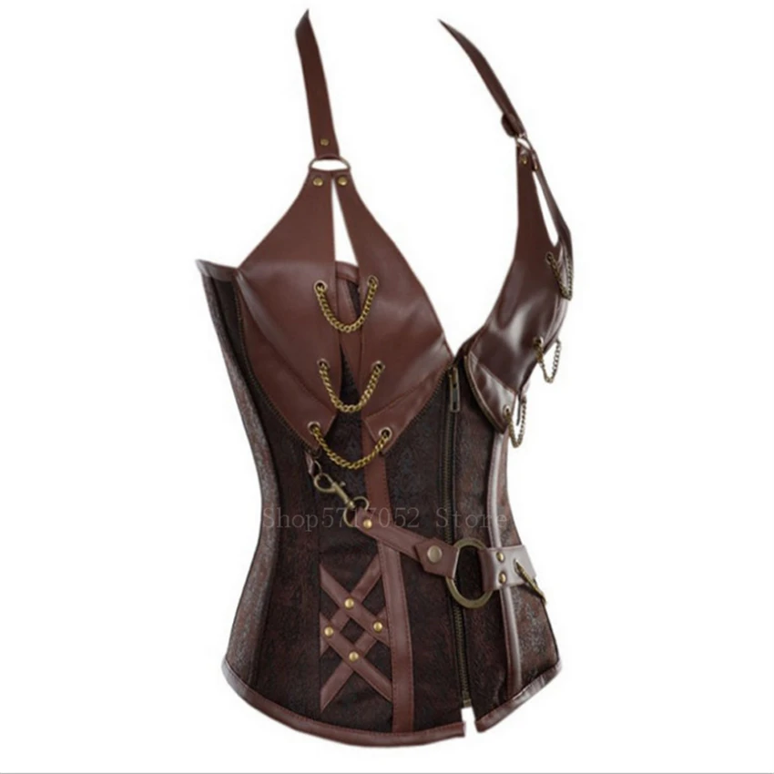 Adult Medieval Viking Pirate Costume Women Gothic Knight Corset