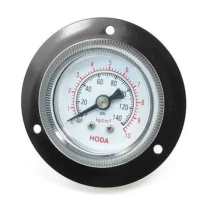 

Black Hand 40mm Dia Round Dial Arabic Number Air Water Pressure Gauge