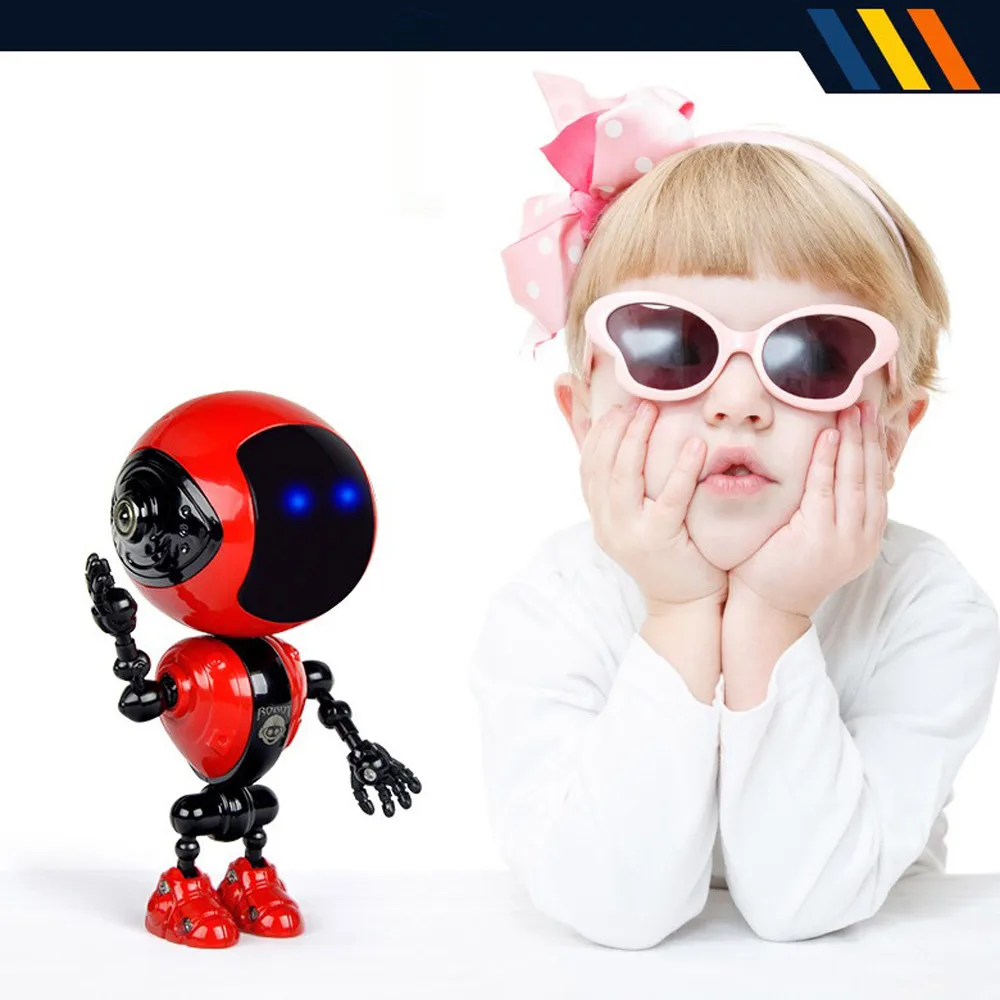 Robot Toy Alloy Interactive Toys For Children 2019 Sensing Touch Multi-function Music Smart Mini Alloy Robot Kids Christmas Gift
