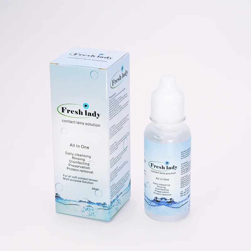 60ml Lens Solution Eye Liquid for Contact Lenses Cleaning Health Care