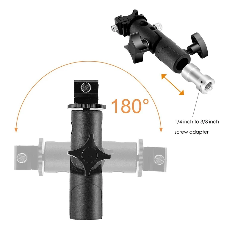  Camera Flash Speedlite Mount Professional Camera Swivel Light Stand Bracket Umbrella Holder Shoe Mo