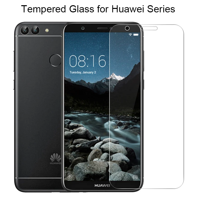 9H HD Protective Glass for Huawei Y5 ii Y6 Pro 2017 Y3 2018 Y7 Prime