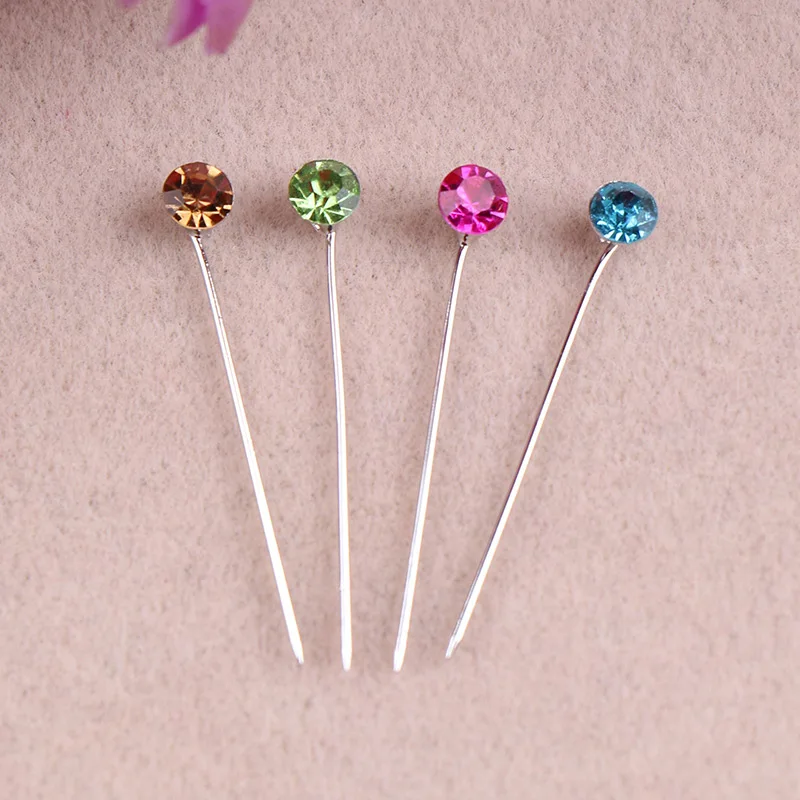 30Pcs Sewing Pins Round Head Push Pins Straight Safety Quilting Pins for  Dressmaking Jewelry Decor DIY Sewing Tools Hijab pins