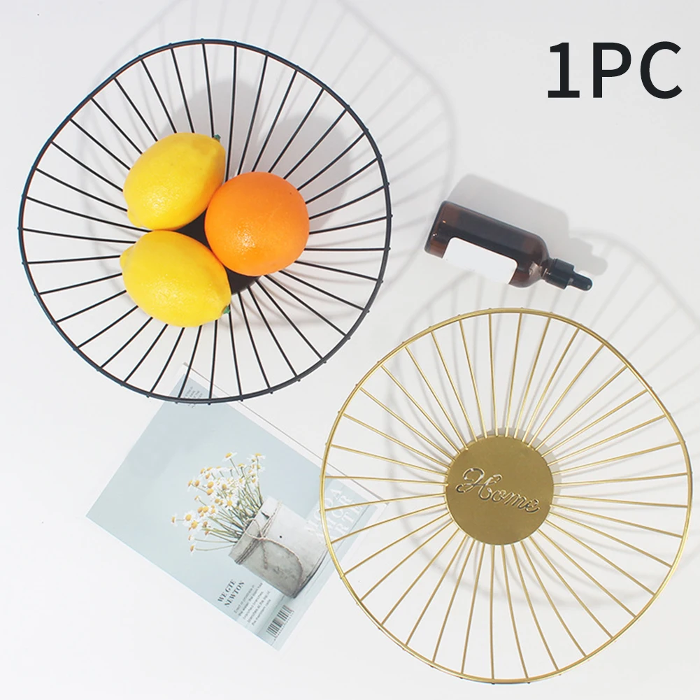 Современная Многофункциональная Корзина для фруктов в скандинавском стиле из кованого железа для гостиной, спальни, кухни