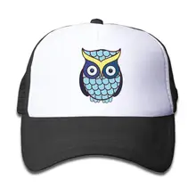 Сетчатая бейсболка Snapback hats Funny Blue Owl Boys-Girls, черный, один размер