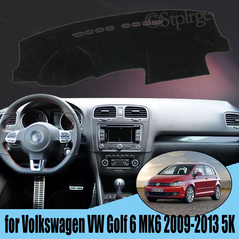 

Для Volkswagen VW Golf 6 MK6 2009-2013 5K правый левый руль хороший полиэфирный материал светильник коврик для приборной панели автомобиля