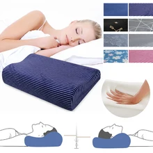 Подушка с эффектом памяти для шеи, эргономичная Ортопедическая подушка для шеи, Подушка для сна, подушка для головы, Прямая поставка