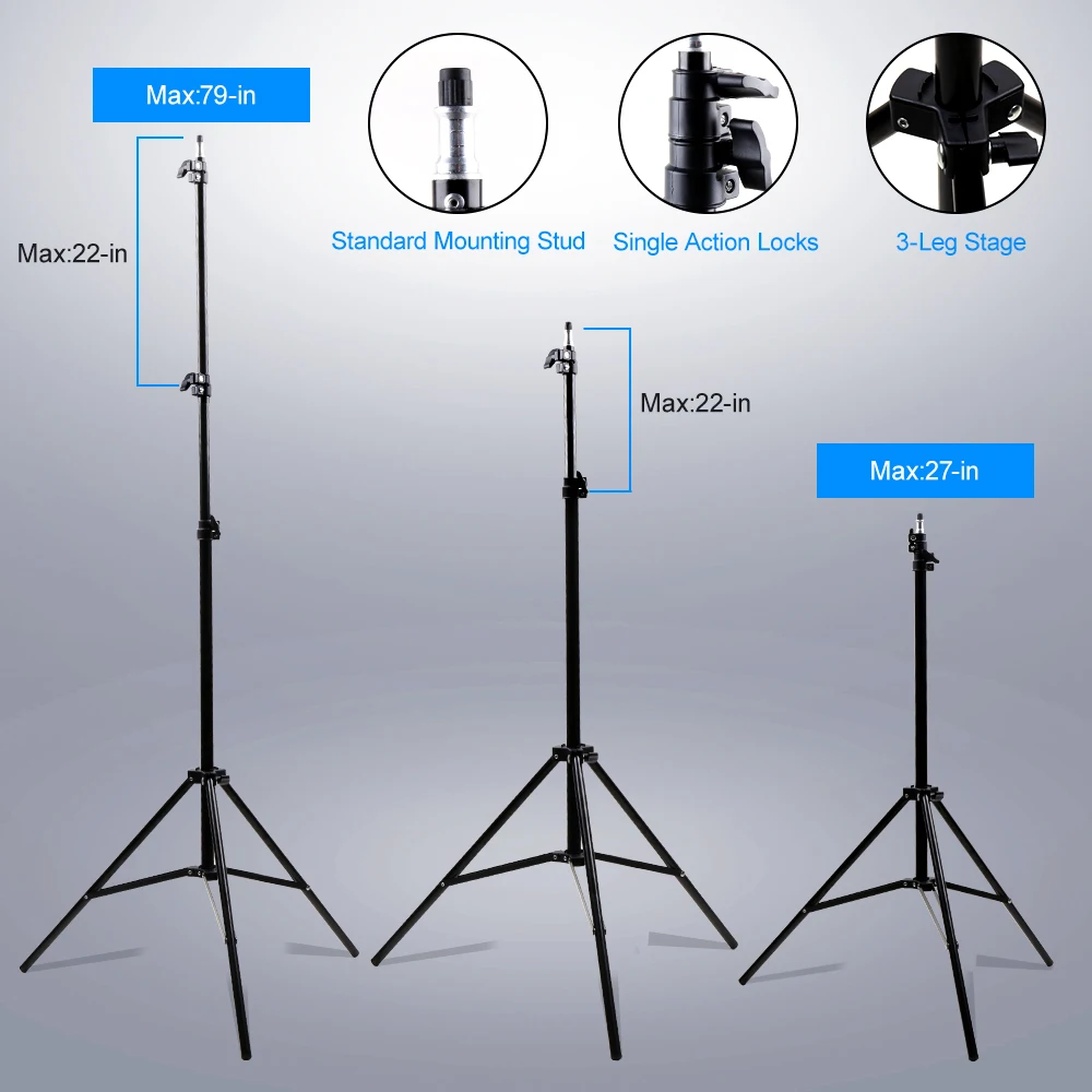 Photography Softbox Lighting Kit 3200-5600k Stepless Dimming Speedlight Led Light Professional Softbox 2m Tripod For Photo Video