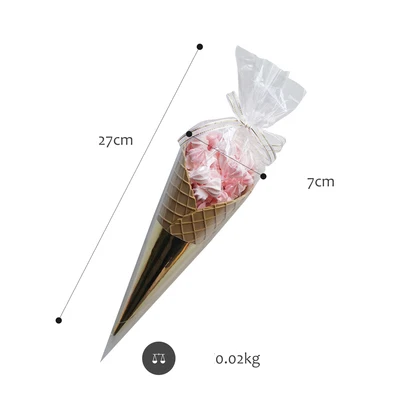 pink SWEETGO искусственный марлина фасоли мороженое шишка, украшение эмулировать питание десерт модель, выполненная из глины витрина фотографии инструменты плюсы - Цвет: pink
