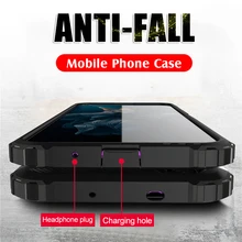 שריון עמיד הלם טלפון מקרה עבור Huawei Honor 20 פרו 10 9 לייט 10i מלא כיסוי לכבוד 8X10 20 קשה PC + TPU סיליקון במפר קייס(China)