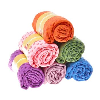 

Microfiber Non Slip Yoga Mat Towel Blanket For Fitness Exercise Pilates Training Workout 61x183cm Anti Skid Sweat Absorb Cover