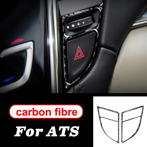 Для cadillac ats 2013 14 Аксессуары для укладки из углеродного волокна рулевое колесо Шестерня панели двери центральной консоли внутренние наклейки - Название цвета: U