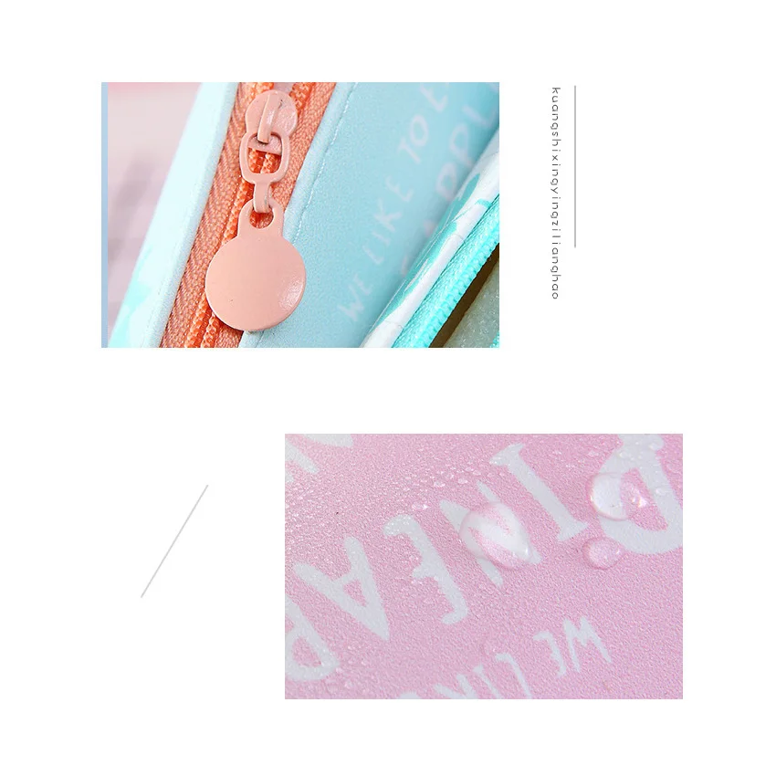10pcs/lot 4 style Cute Fruit Fresh and simple Korean Stationery Creative Pen Bag School Offices Suppliers