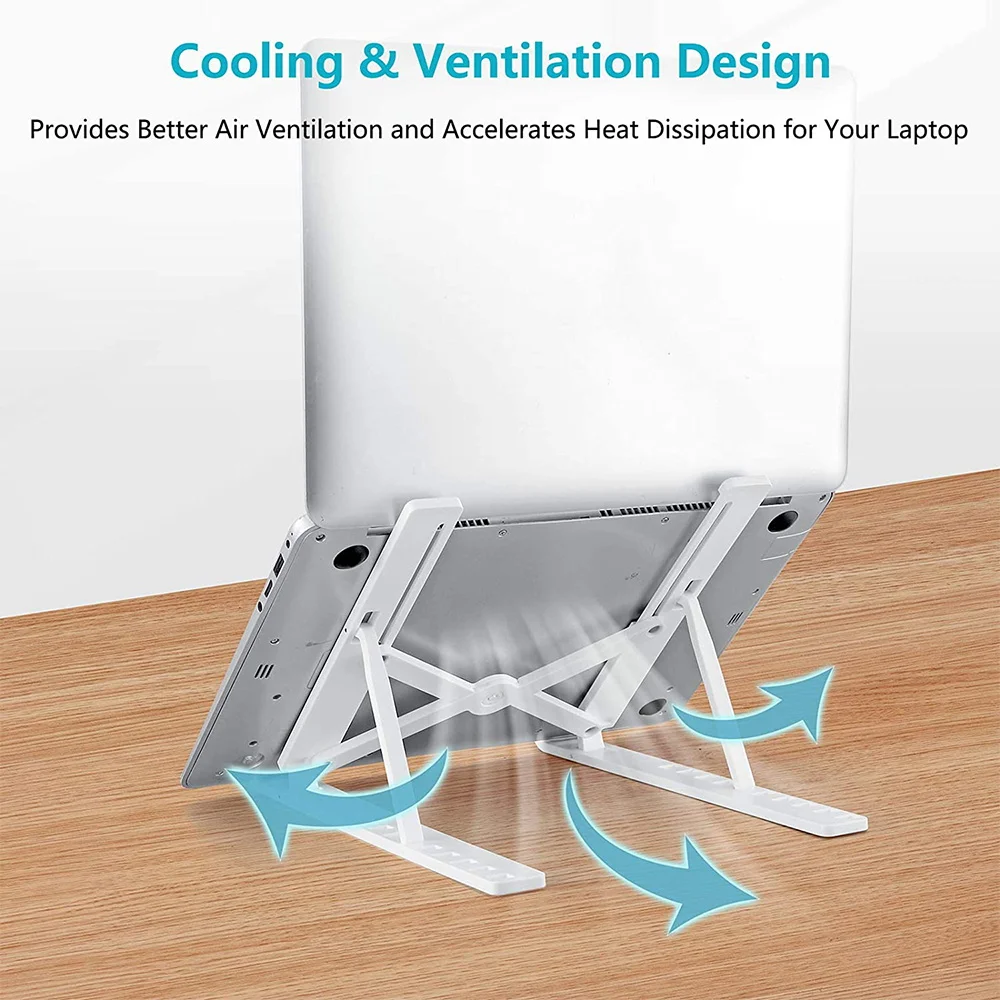Laptop Stand Tablet Holder Desktop Foldable Holder Adjustable Riser Bracket Portable Holder Notebook & Tablet Accessories
