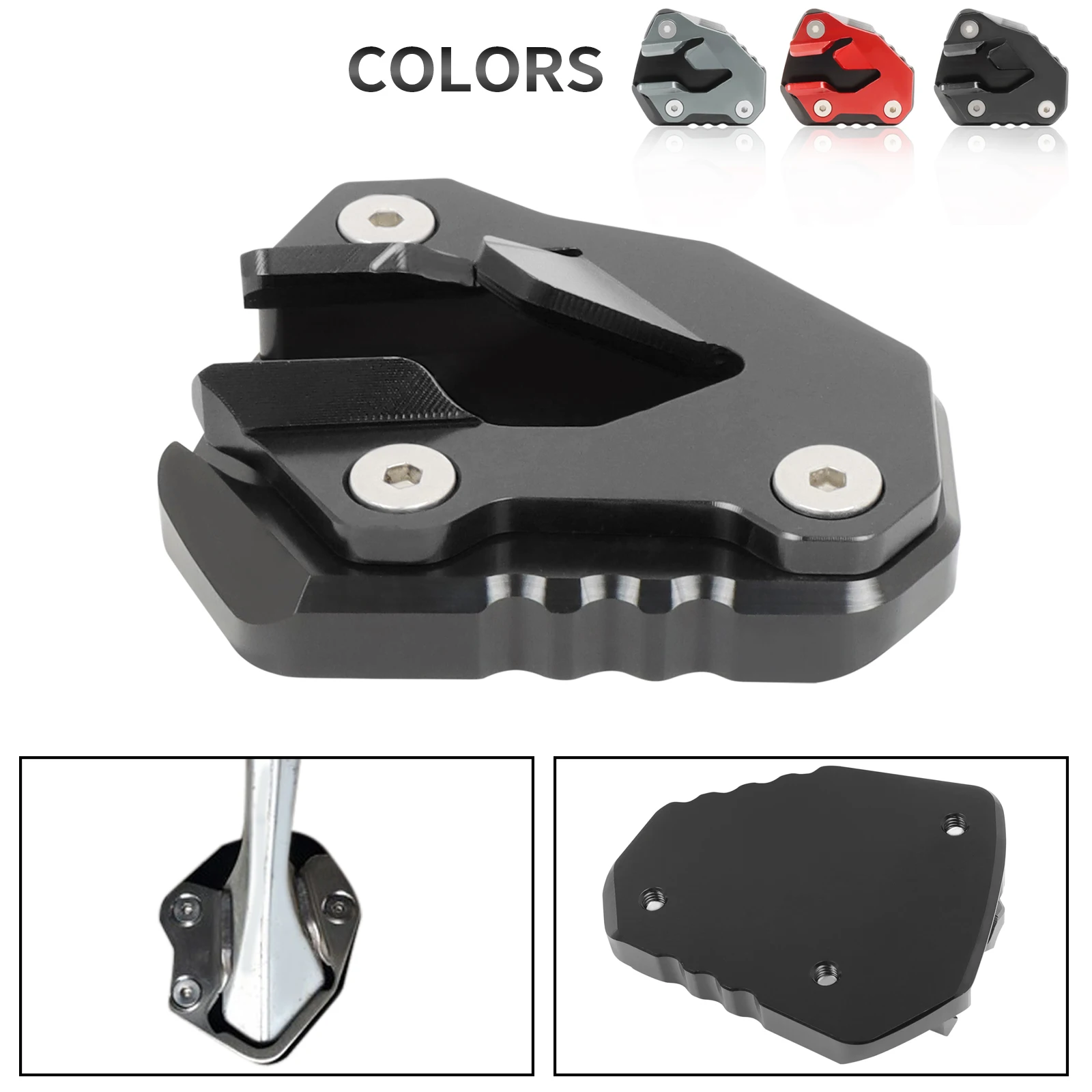 

Kickstand Side Stand Support Enlarge Extension Plate Pad For Tiger 800 XC 2010-2014 800 XCx XCa XR XRx XRt 2015-2021 ZZR1400