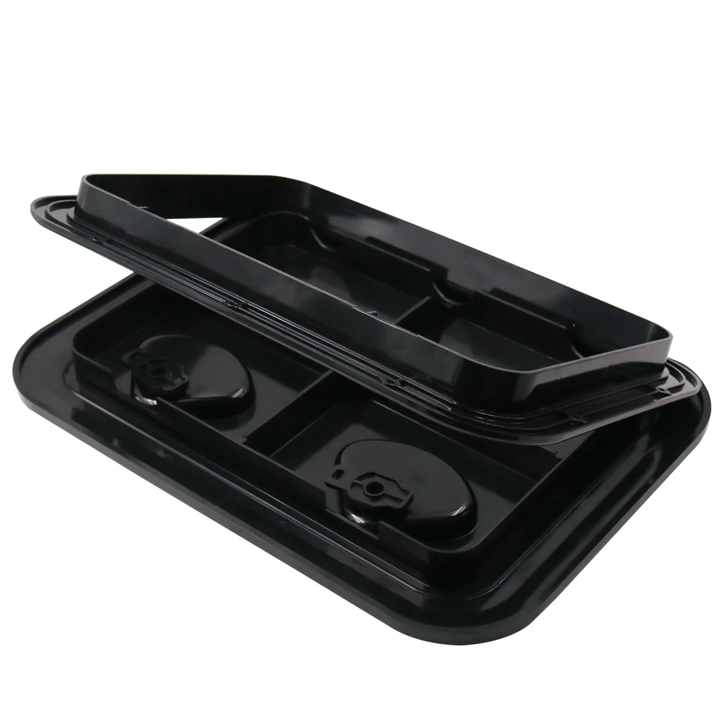 Black Inspection Access Plastic Hatch with Lid for Caravan / Boat /RV NEW Black Inspection Access Plastic Hatch with Lid for Caravan / Boat /RV NEW