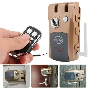 

Intelligent Smart Wireless Door Lock Anti-theft Security with 4 Remote Control cerradura inteligente