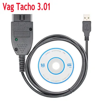 

Vag Tacho 3.01+ for Opel Immo Airbag VAG OBD2 Diagnostic Tool EEPROM IMMO PIN Mileage Correction automotive scanner vag3.01 USB